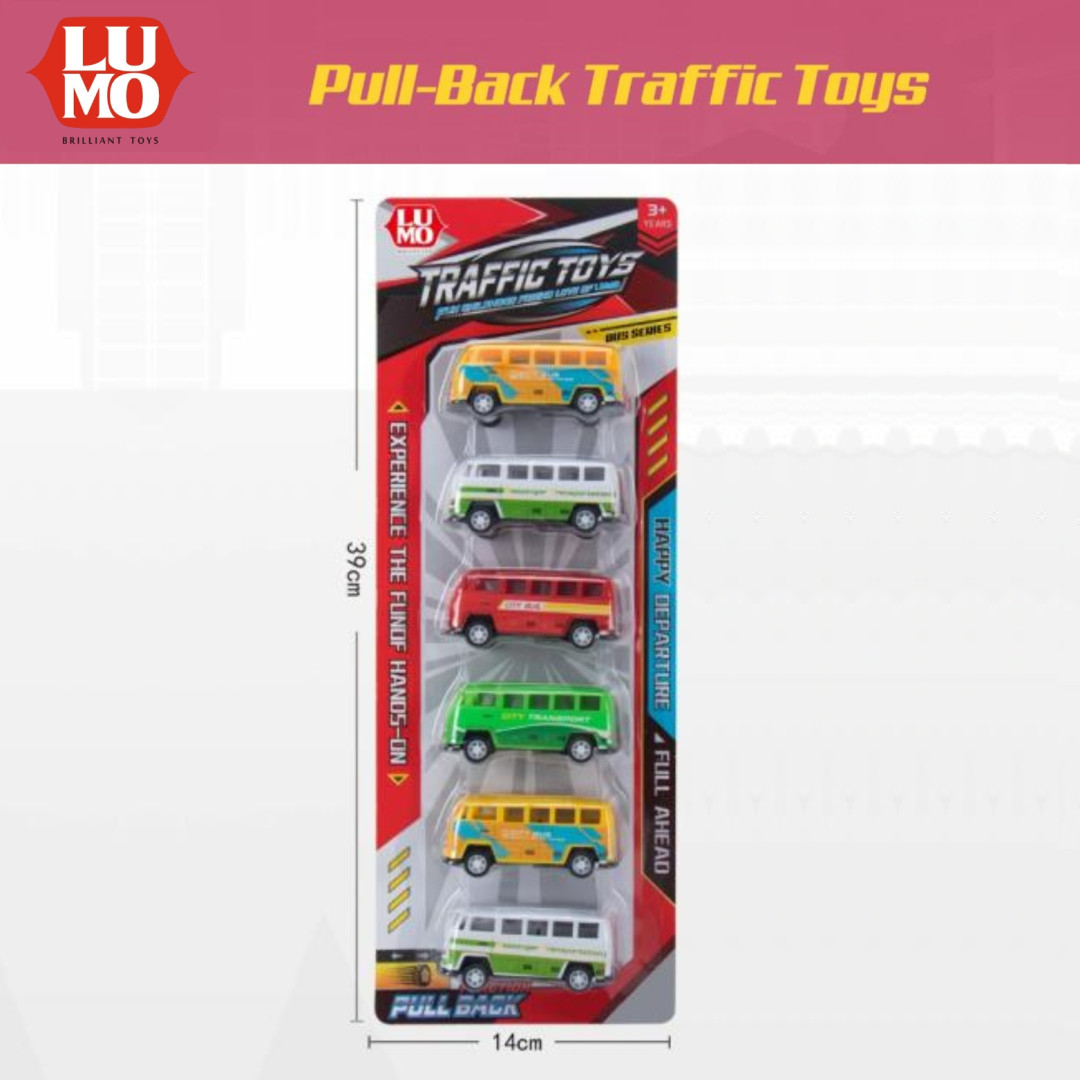 6 PCS P/B BUS CARD PKG