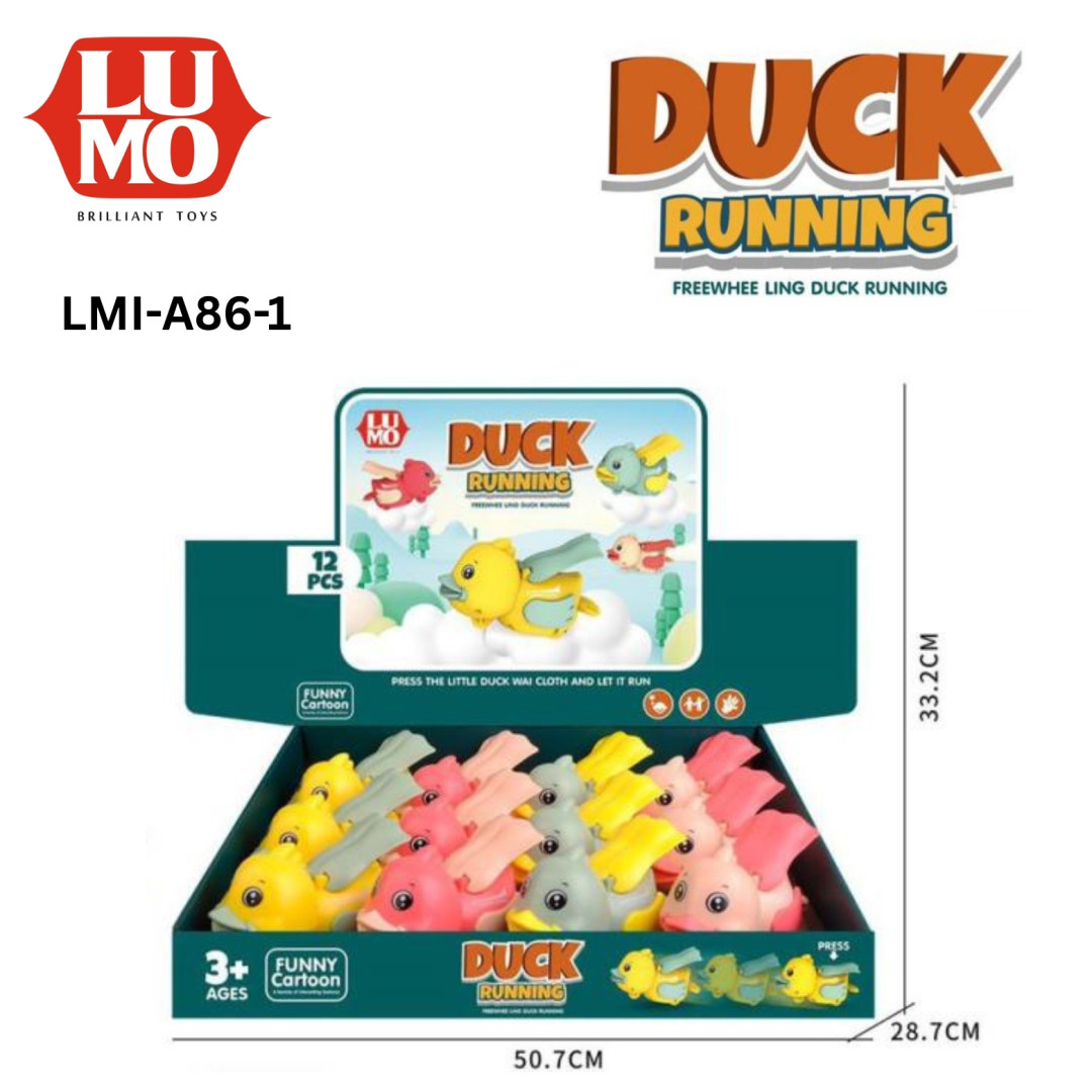 12 PCS PRESS AND GO DUCK RUNNING